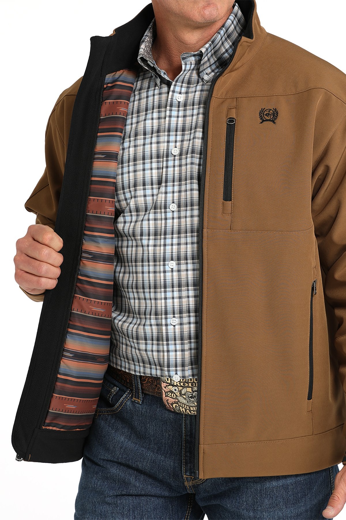 Cinch Men's Match Boys Bonded Jacket - Brown