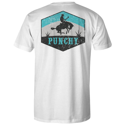 Hooey "Ranchero" White w/Turquoise/Black Logo T-shirt