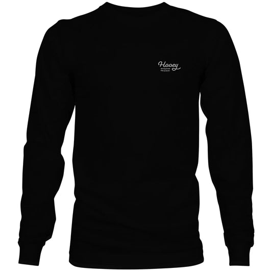 Hooey "Charbray" Long Sleeve T-shirt Black w/Tan & White Logo